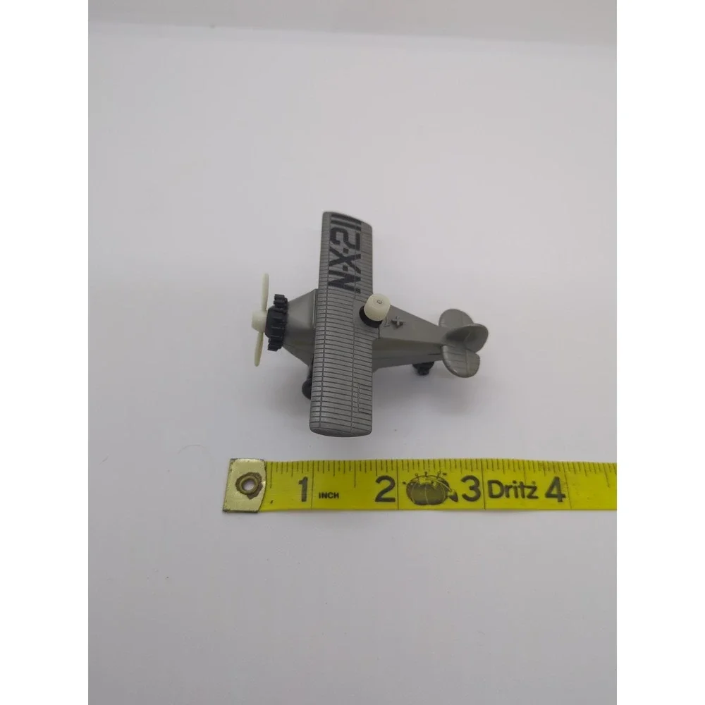 TOMY/ Hard Plastic /  Wind-Up Spirit Of St Louis Plane RARE Working good